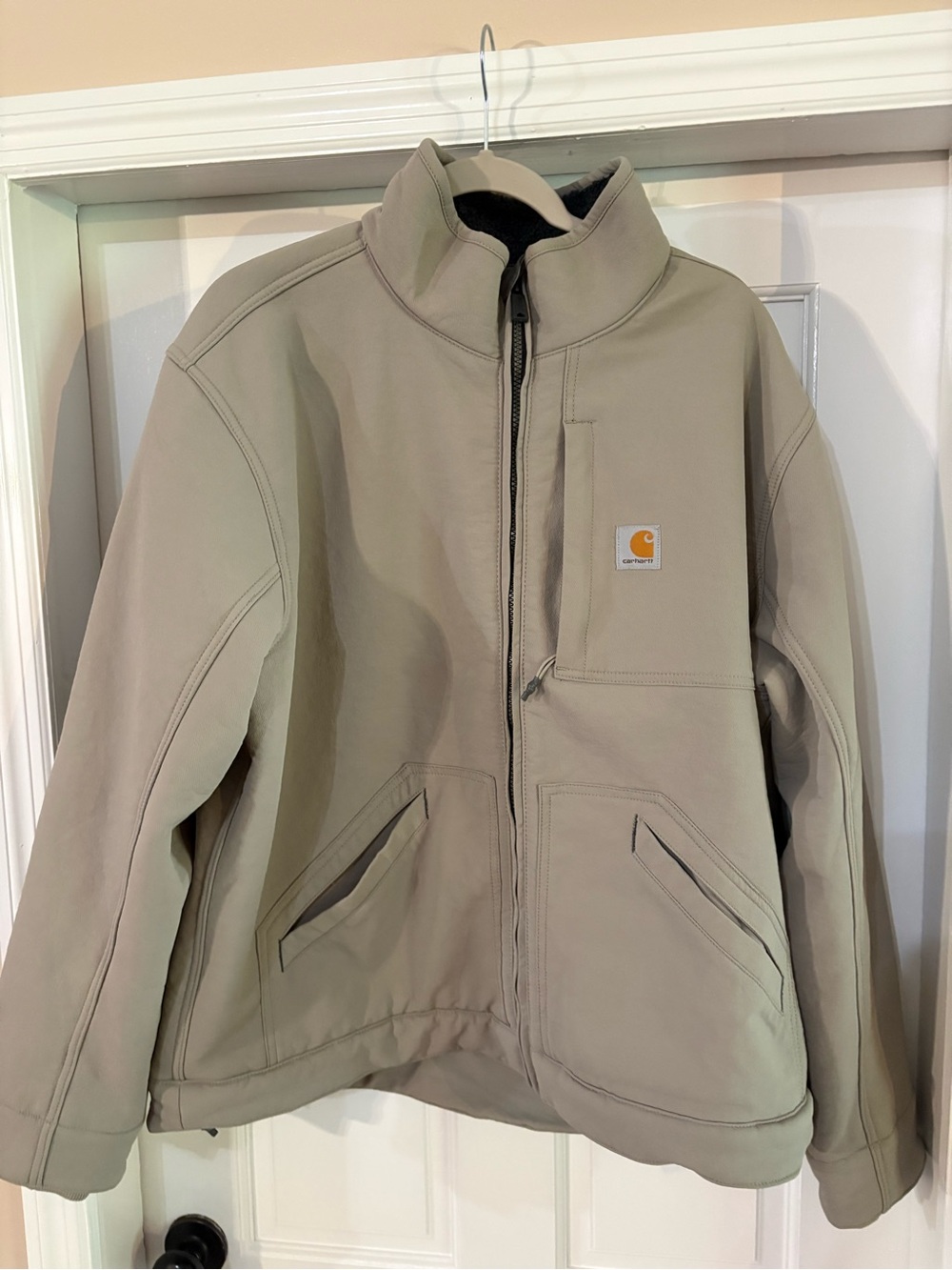 Carhartt Rain Defender Gray Jacket Mens large SUPER DUX Relaxed